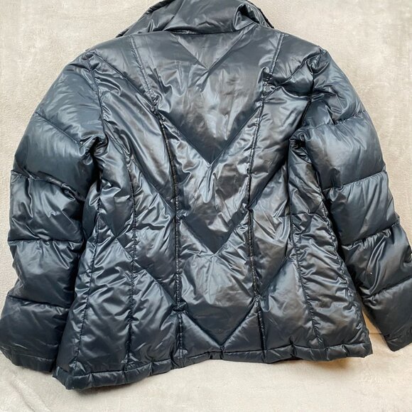 Columbia Womens Black Puffer Jacket Large 80% Duck Down 20% Feathers wl5066 - Picture 2 of 13